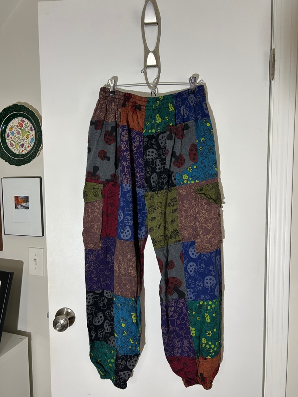 Festival Boho Pants Cotton Nepal M/L - Picture 5 of 10